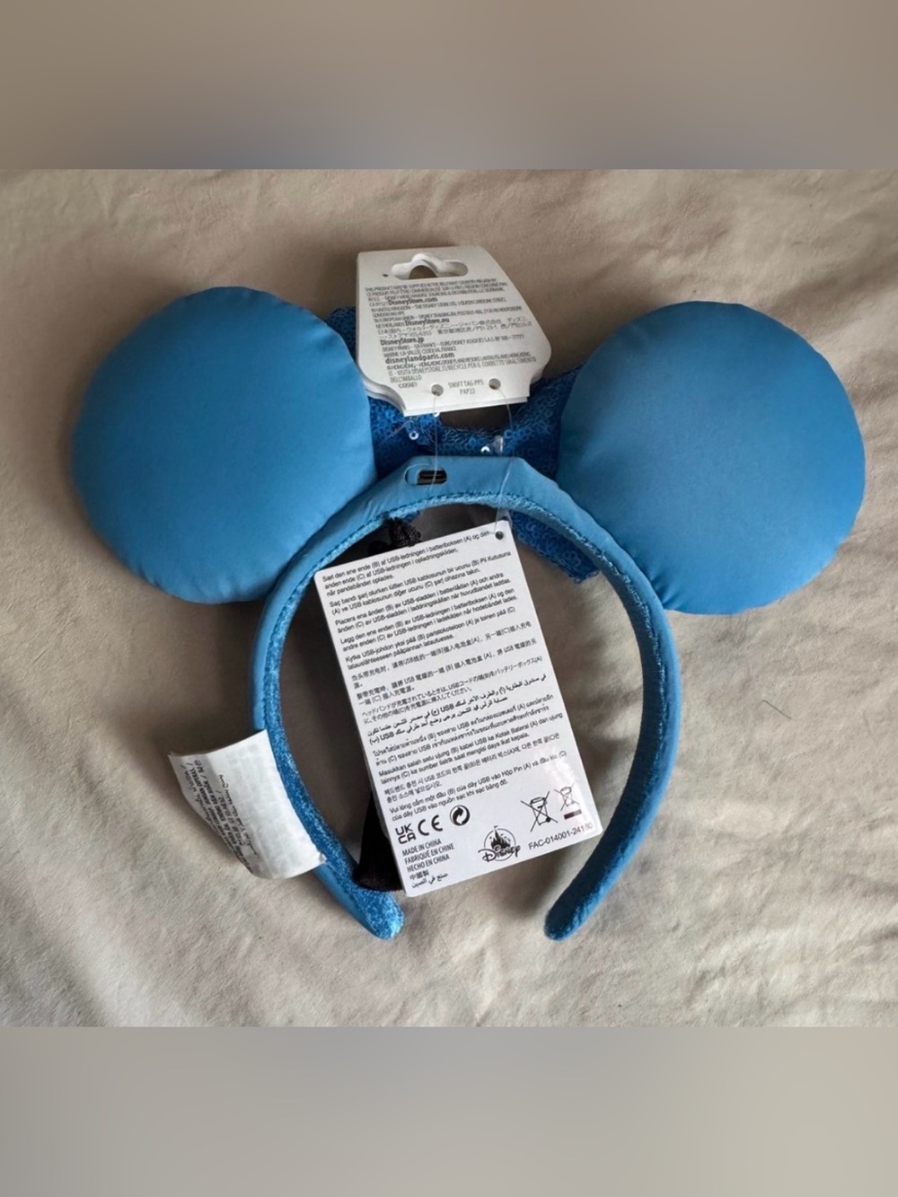 Disney Parks Hanukkah Light Up Ears - Picture 3 of 7